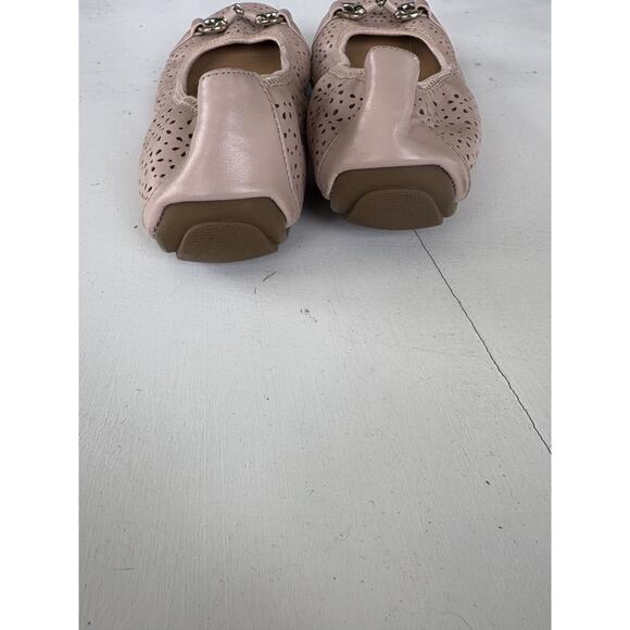 🩰 Me Too Comfort Scrunch Ballet Flats 8.5 M Pink Leatherette; Horse Bit Straps - Picture 8 of 10